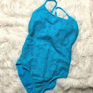 Swimsuit with Aztec Embroidery